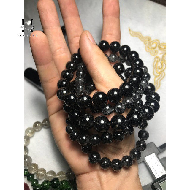 Vòng tay đá thạch anh tóc đen HANMYNGHE 2 Vòng tay đá thạch anh tóc đen HANMYNGHE - Hình ảnh 2