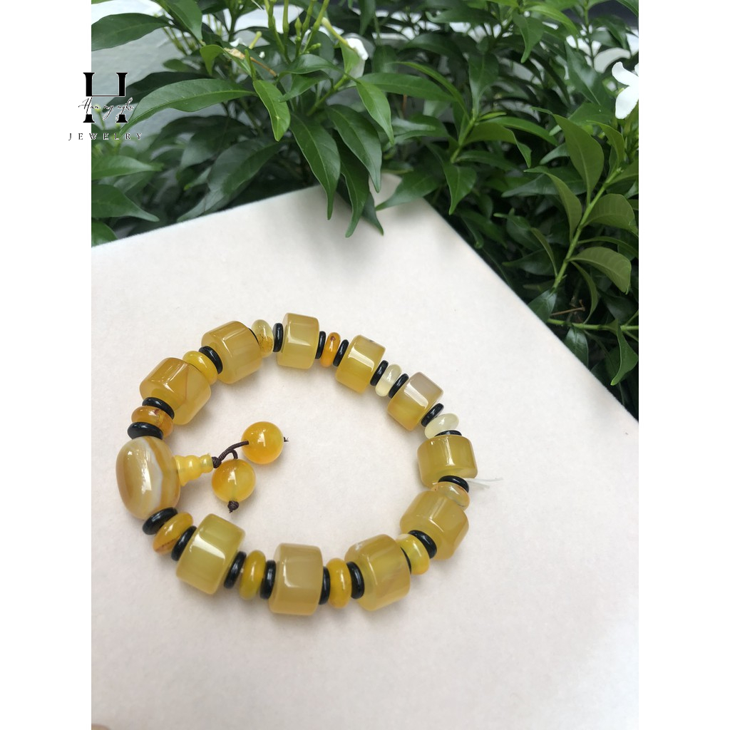 Vòng tay lu thống đá mã não HANMYNGHE 1 Vòng tay lu thống đá mã não HANMYNGHE