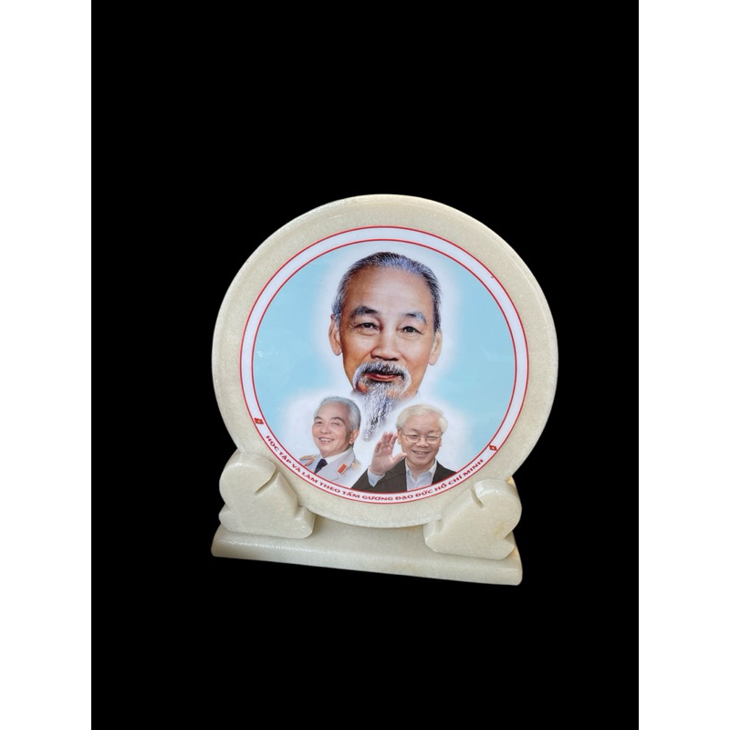 Đĩa đá in ảnh Bác Hồ - Bác Trọng - Bác Giáp 25cm -30 cm HANMYNGHE 3 Đĩa đá in ảnh Bác Hồ - Bác Trọng - Bác Giáp 25cm -30 cm HANMYNGHE - Hình ảnh 3