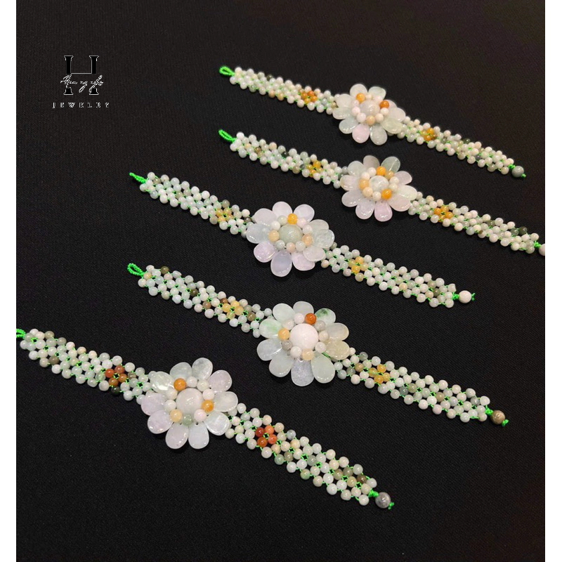 vòng tay đá ngọc jade tự nhiên HANMYNGHE 3 vòng tay đá ngọc jade tự nhiên HANMYNGHE - Hình ảnh 3