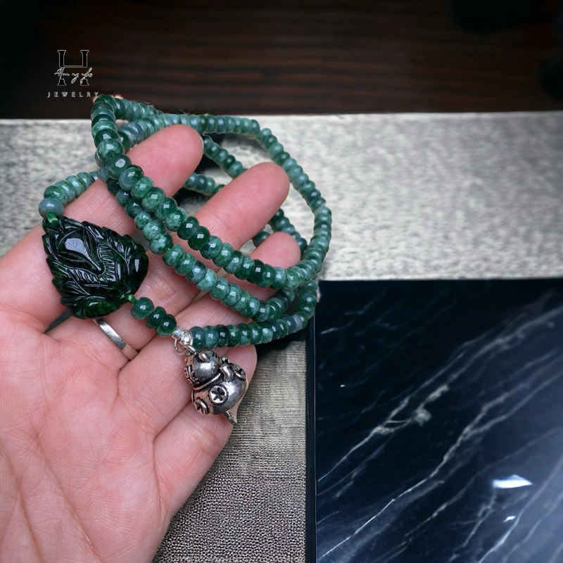 Vòng tay đá ngọc cẩm thạch bánh xe mix hồ ly HANMYNGHE 2 Vòng tay đá ngọc cẩm thạch bánh xe mix hồ ly HANMYNGHE - Hình ảnh 2