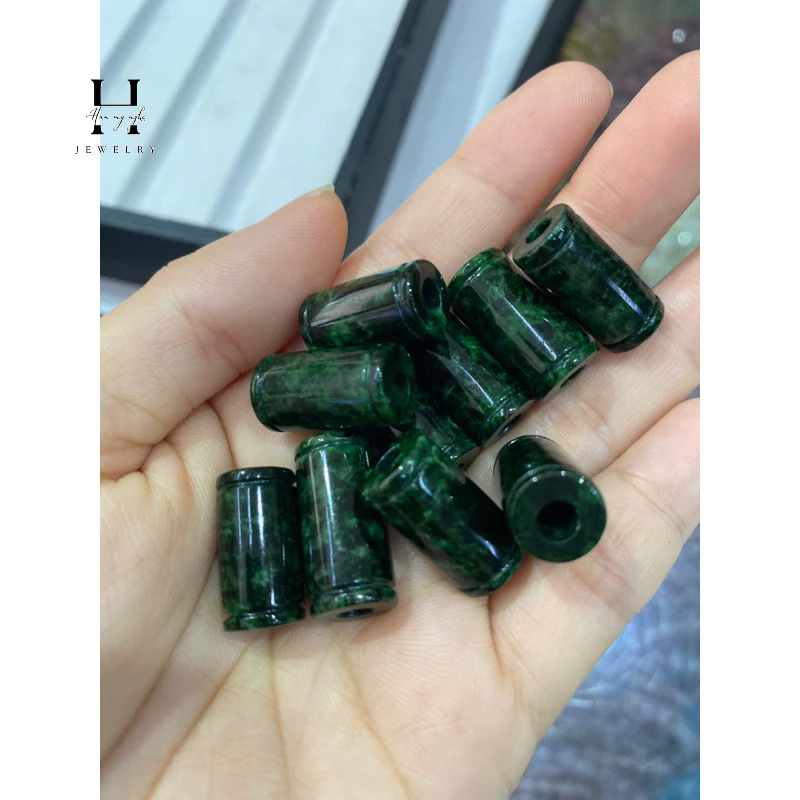 Vòng tay lu thống đá ngọc sơn thuỷ tự nhiên HANMYNGHE 2 Vòng tay lu thống đá ngọc sơn thuỷ tự nhiên HANMYNGHE - Hình ảnh 2