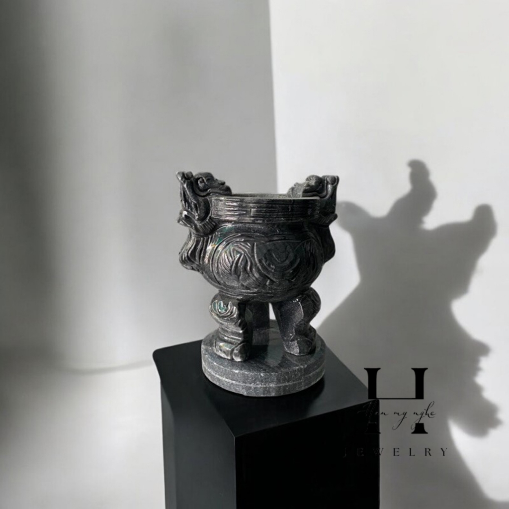 lư hương chạm rồng đá tự nhiên cao 23cm HANMYNGHE 3 lư hương chạm rồng đá tự nhiên cao 23cm HANMYNGHE - Hình ảnh 3