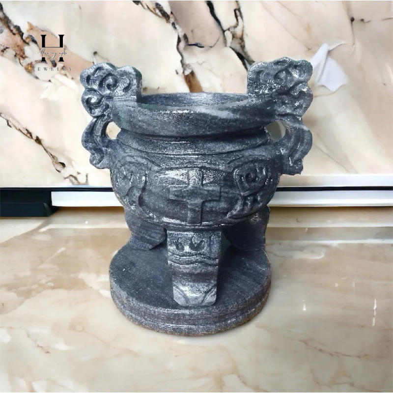 Lư hương công giáo đá non nước cao 20 cm HANMYNGHE 2 Lư hương công giáo đá non nước cao 20 cm HANMYNGHE - Hình ảnh 2