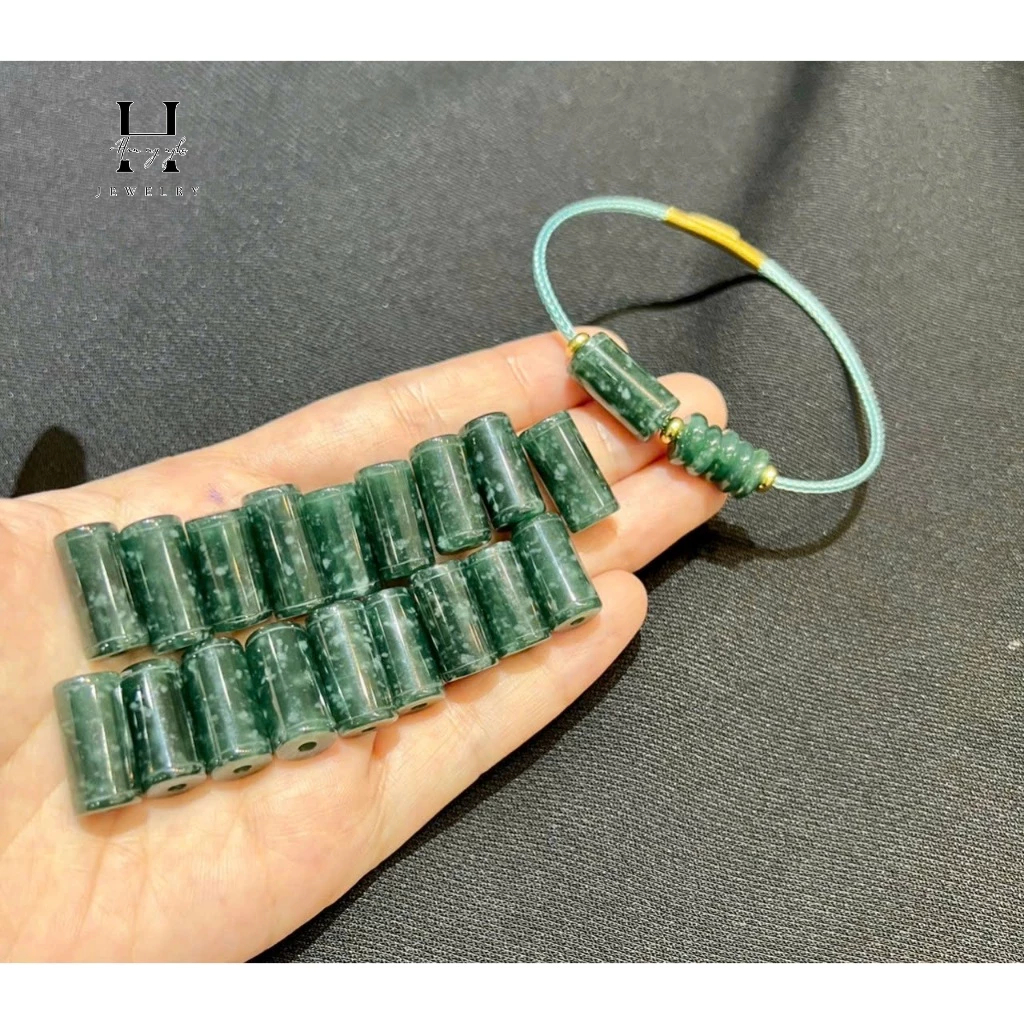 Vòng tay lu thống ngũ điếu đá lam ngọc tự nhiên HANMYNGHE 1 Vòng tay lu thống ngũ điếu đá lam ngọc tự nhiên HANMYNGHE