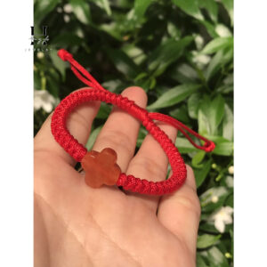 Vòng tay cỏ 4 lá đá ngọc cẩm thạch huyết đỏ HANMYNGHE 5 images upload woo2F164a0d6d2b64769669b96b1cf97dda11