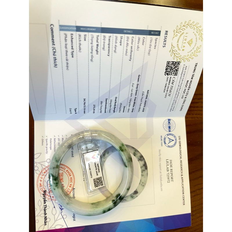 Vòng tay đá ngọc cẩm thạch A kèm giấy kiểm định liulad HANMYNGHE 9 Vòng tay đá ngọc cẩm thạch A kèm giấy kiểm định liulad HANMYNGHE - Hình ảnh 9