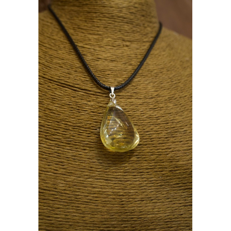 Mặt dây chuyền giọt nước đá thạch anh vàng tự nhiên HANMYNGHE 3 Mặt dây chuyền giọt nước đá thạch anh vàng tự nhiên HANMYNGHE - Hình ảnh 3