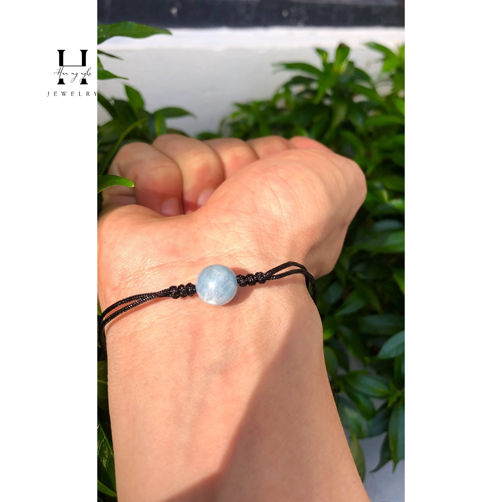 Vòng tay đá aquamarine HANMYNGHE 2 Vòng tay đá  aquamarine HANMYNGHE - Hình ảnh 2