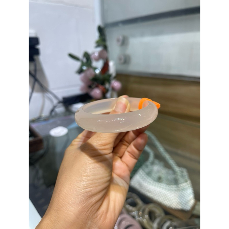 vòng tay đá mã não trắng ( bạch nguyệt quang ) 5 vòng tay đá mã não trắng ( bạch nguyệt quang ) - Hình ảnh 5