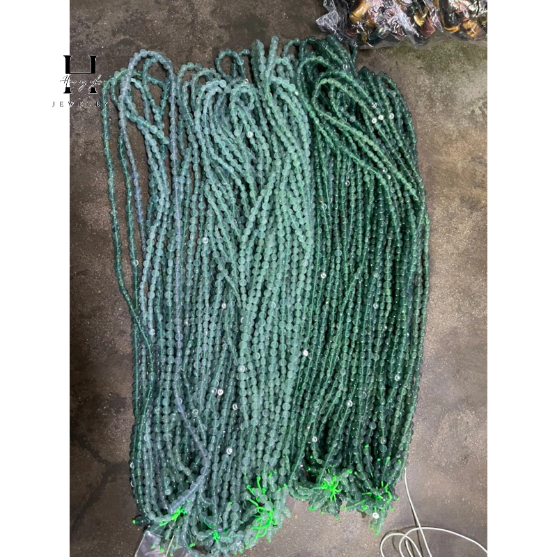 Vòng chuỗi bánh xe đá lam ngọc tự nhiên HANMYNGHE 1 Vòng chuỗi bánh xe đá lam ngọc tự nhiên HANMYNGHE