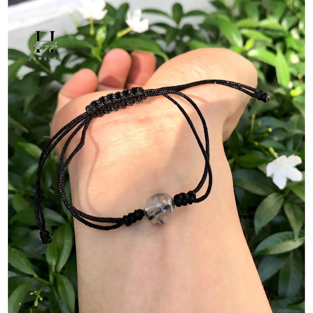 Vòng tay thạch anh tóc đen HANMYNGHe 1 Vòng tay thạch anh tóc đen HANMYNGHe