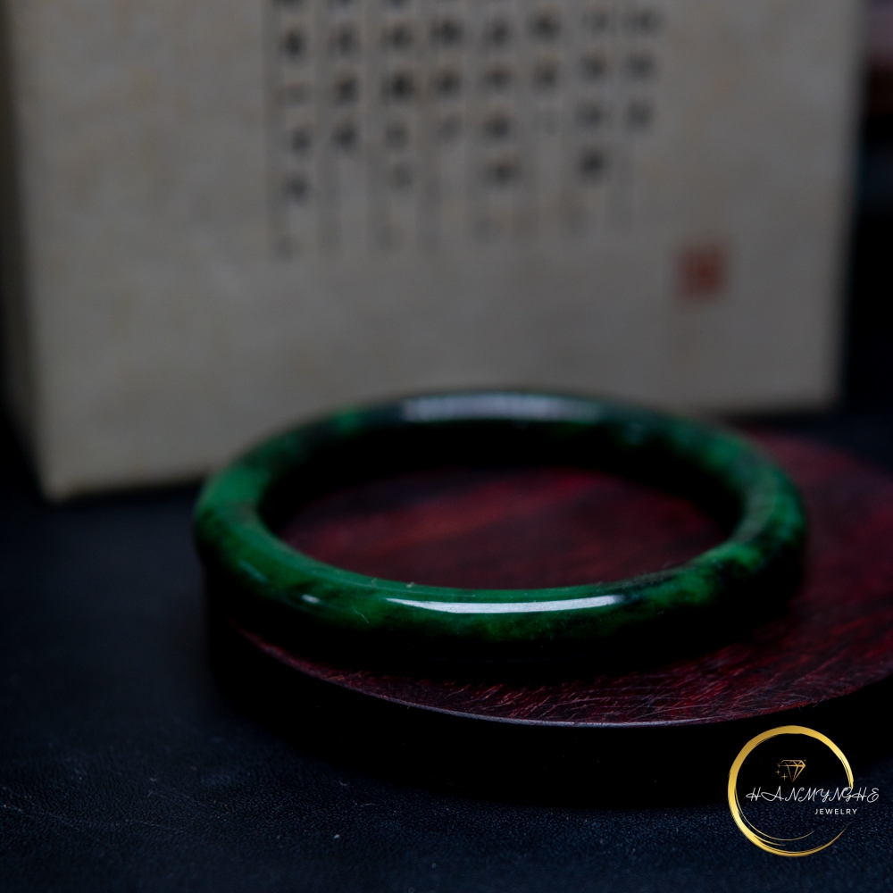 Vòng ngọc câm thạch B size 53-56mm HANMYNGHE 2 Vòng ngọc câm thạch B size 53-56mm HANMYNGHE - Hình ảnh 2