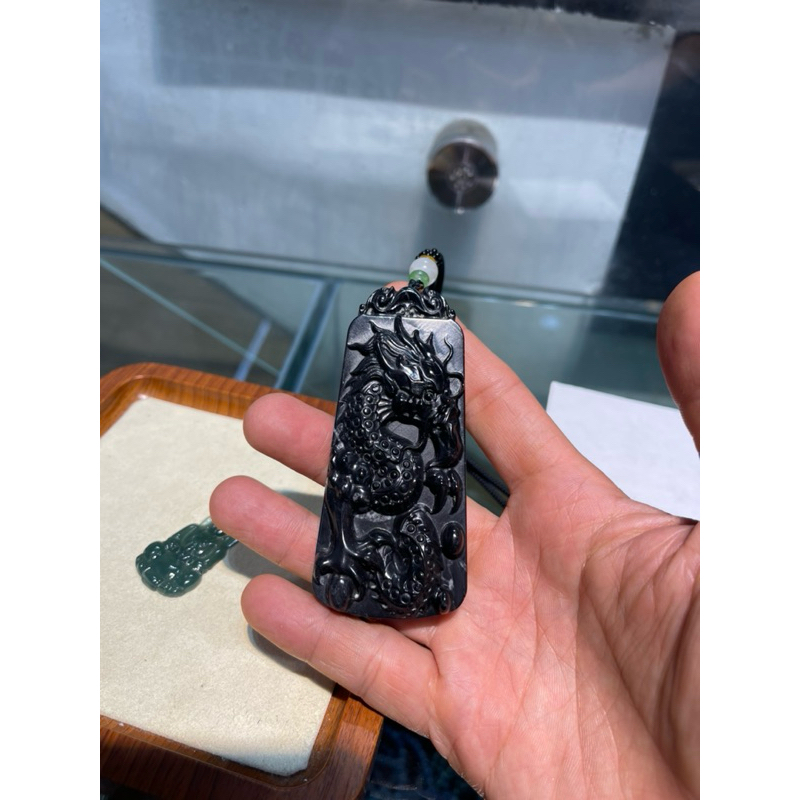 Mặt dây chuyền rồng đá ngọc onyz tự nhiên HANMYNGHE 1 Mặt dây chuyền rồng đá ngọc onyz tự nhiên HANMYNGHE