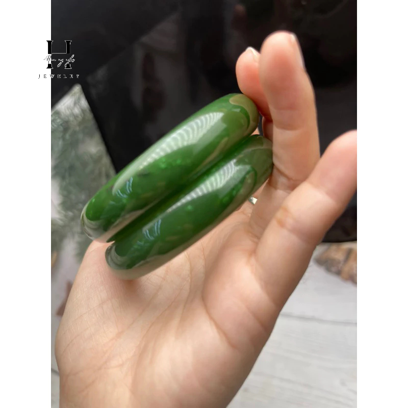 Vòng tay đá ngọc bích tự nhiên kèm giấy kiểm định đá quý HANMYNGHE 3 Vòng tay đá ngọc bích tự nhiên kèm giấy kiểm định đá quý HANMYNGHE - Hình ảnh 3