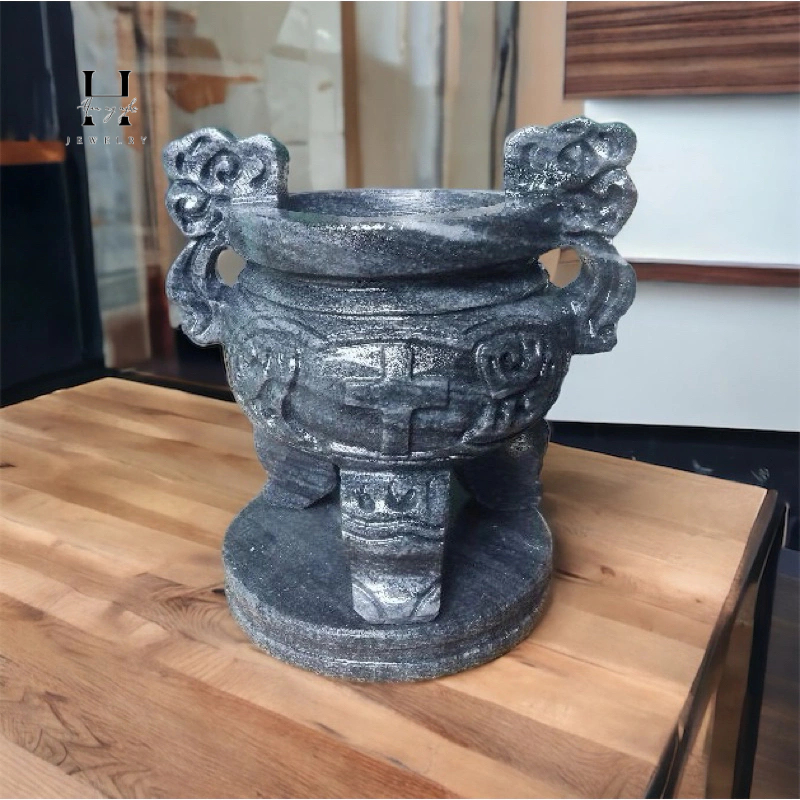 Lư hương công giáo đá non nước cao 20 cm HANMYNGHE 1 Lư hương công giáo đá non nước cao 20 cm HANMYNGHE