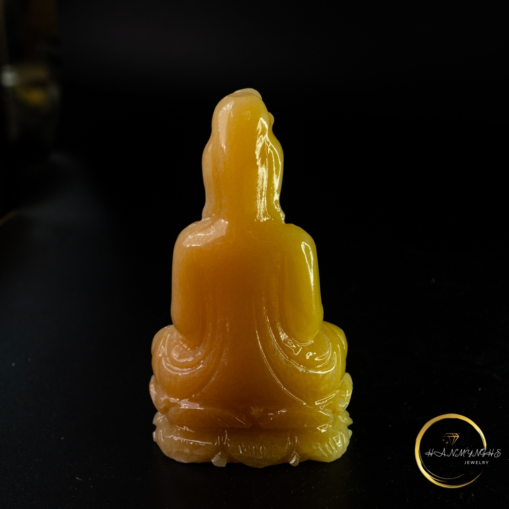 Tượng phật quan âm đá ngọc hoàng long cao 12cm HANMYNGHE 3 Tượng phật quan âm đá ngọc hoàng long cao 12cm HANMYNGHE - Hình ảnh 3