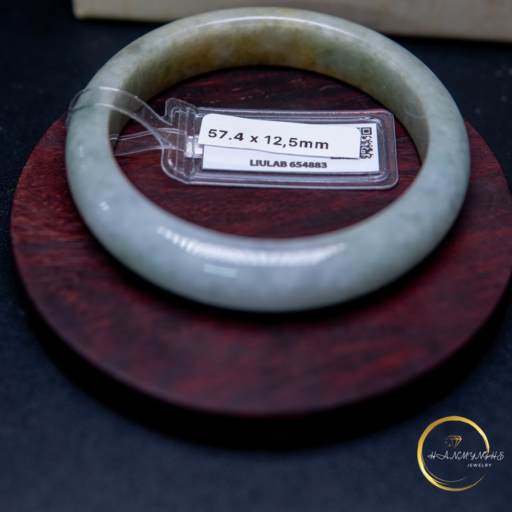 Vòng tay đá ngọc cẩm thạch A Myanmar kèm giấy kiểm định liulad HANMYNGHE 1 Vòng tay đá ngọc cẩm thạch A Myanmar kèm giấy kiểm định liulad HANMYNGHE