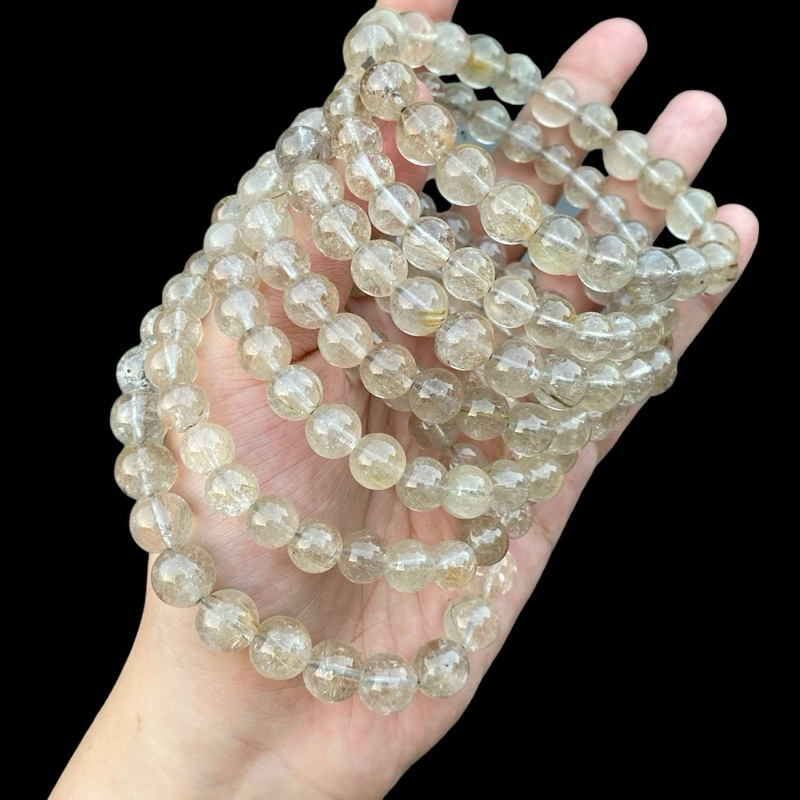 Vòng tay thạch anh tóc bạch kim chất trong HANMYNGHE 2 Vòng tay thạch anh tóc bạch kim chất trong HANMYNGHE - Hình ảnh 2