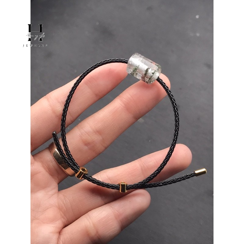 Vòng tay lu thống đá thạch anh ưu linh ngũ sắc HANMYNGHE 3 Vòng tay lu thống đá thạch anh ưu linh ngũ sắc HANMYNGHE - Hình ảnh 3