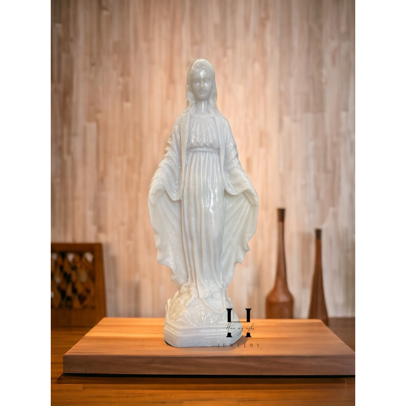 Tượng đức mẹ maria 30cm bột đá đúc HANMYNGHE 1 Tượng đức mẹ maria 30cm bột đá đúc HANMYNGHE