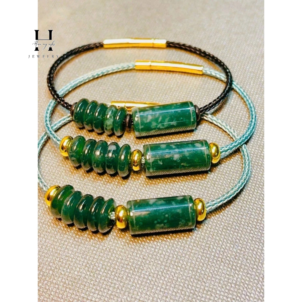 Vòng tay lu thống ngũ điếu đá lam ngọc tự nhiên HANMYNGHE 4 Vòng tay lu thống ngũ điếu đá lam ngọc tự nhiên HANMYNGHE - Hình ảnh 4