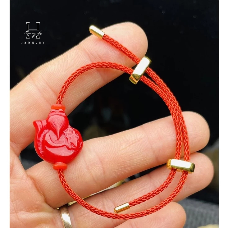 Vòng tay hồ ly đá ngọc cẩm thạch HANMYNGHE 2 Vòng tay hồ ly đá ngọc cẩm thạch HANMYNGHE - Ảnh 2