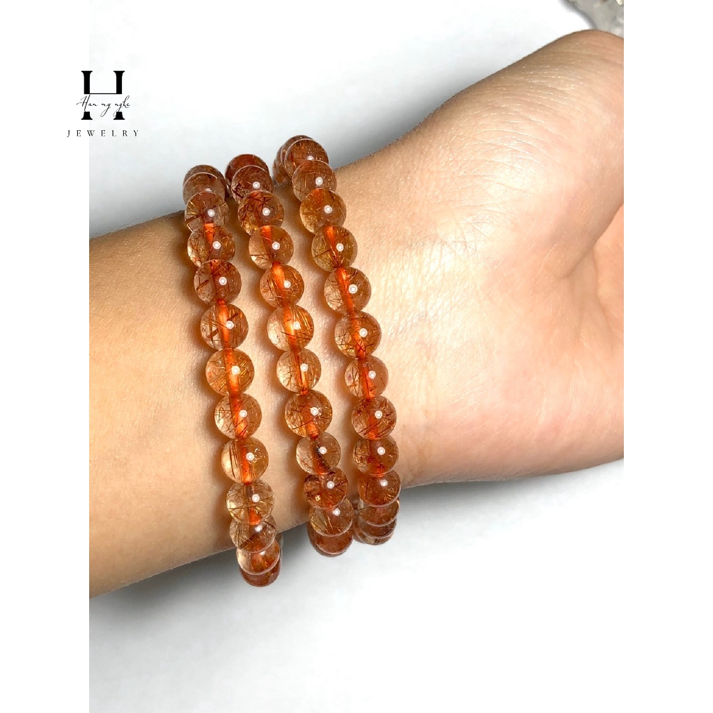 vòng tay tóc đỏ vip 6mm quấn 3 vòng tự nhiên tặng kèm hộp gấm cao cấp 1 vòng tay tóc đỏ vip 6mm quấn 3 vòng tự nhiên tặng kèm hộp gấm cao cấp