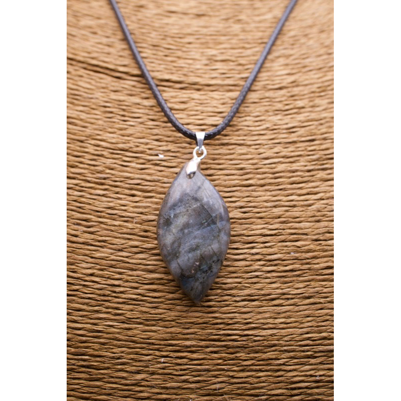 Mặt dây chuyền giọt nước đá sà cừ libradolite HANMYNGHE 2 Mặt dây chuyền giọt nước đá sà cừ libradolite HANMYNGHE - Hình ảnh 2