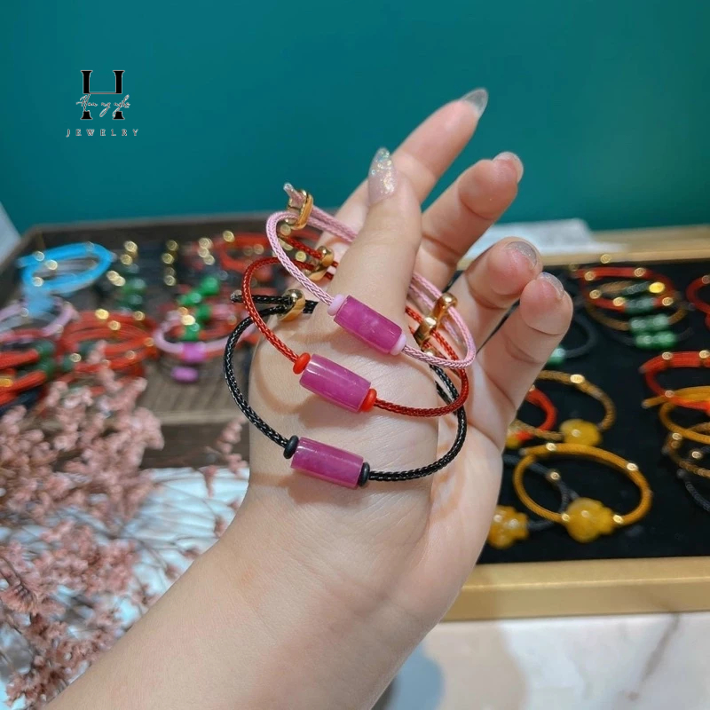 VÒng tay lu thống tài lộc đá ruby tự nhiên HANMYNGHE 2 VÒng tay lu thống tài lộc đá ruby tự nhiên HANMYNGHE - Ảnh 2