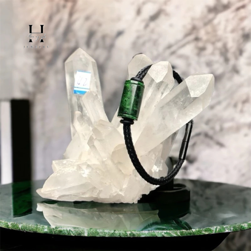 Vòng tay lu thống đá ngọc cẩm thạch HANMYNGHE 4 Vòng tay lu thống đá ngọc cẩm thạch HANMYNGHE - Hình ảnh 4