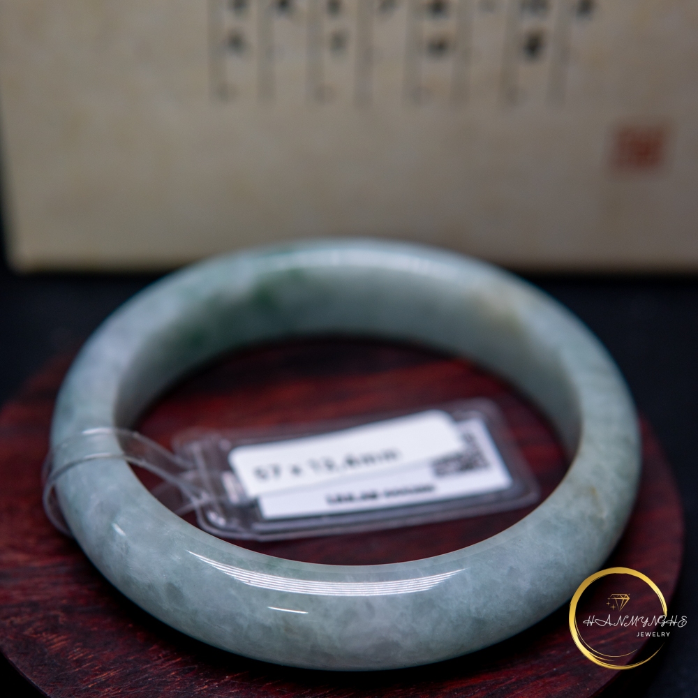 Vòng tay đá ngọc cẩm thạch A Myanmar kèm giấy kiểm định liulad HANMYNGHE 3 Vòng tay đá ngọc cẩm thạch A Myanmar kèm giấy kiểm định liulad HANMYNGHE - Hình ảnh 3