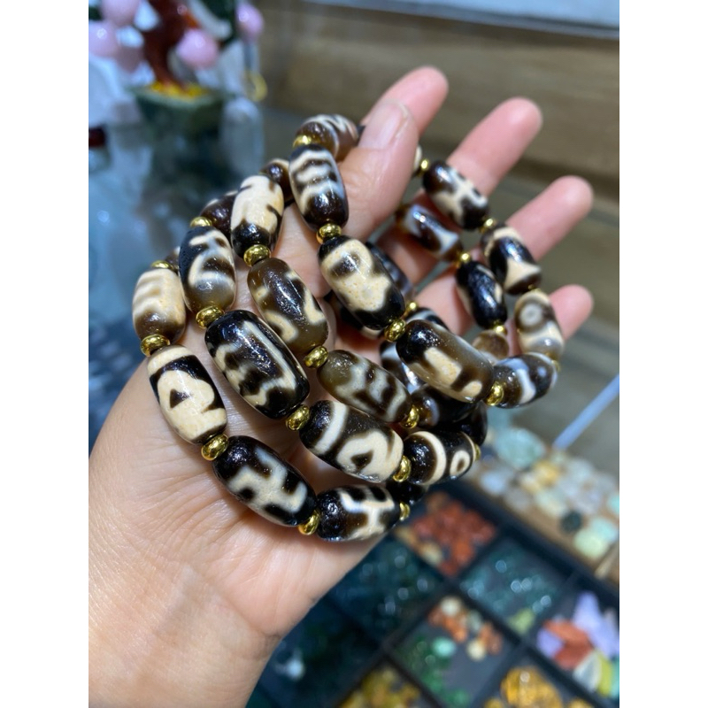 Vòng tay dzi 10mm HANMYNGHE 2 Vòng tay dzi 10mm HANMYNGHE - Hình ảnh 2