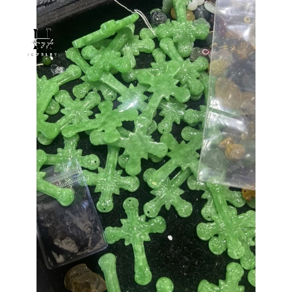 Mặt dây chuyền thánh giá đá ngọc cẩm thạch HANMYNGHE 2 Mặt dây chuyền thánh giá đá ngọc cẩm thạch HANMYNGHE - Hình ảnh 2