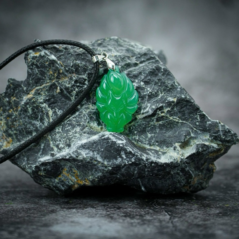 Mặt dây chuyền hồ ly chúa đá mã não tự nhiên kèm dây đeo HANMYNGHE 3 Mặt dây chuyền hồ ly chúa đá mã não tự nhiên kèm dây đeo HANMYNGHE - Hình ảnh 3