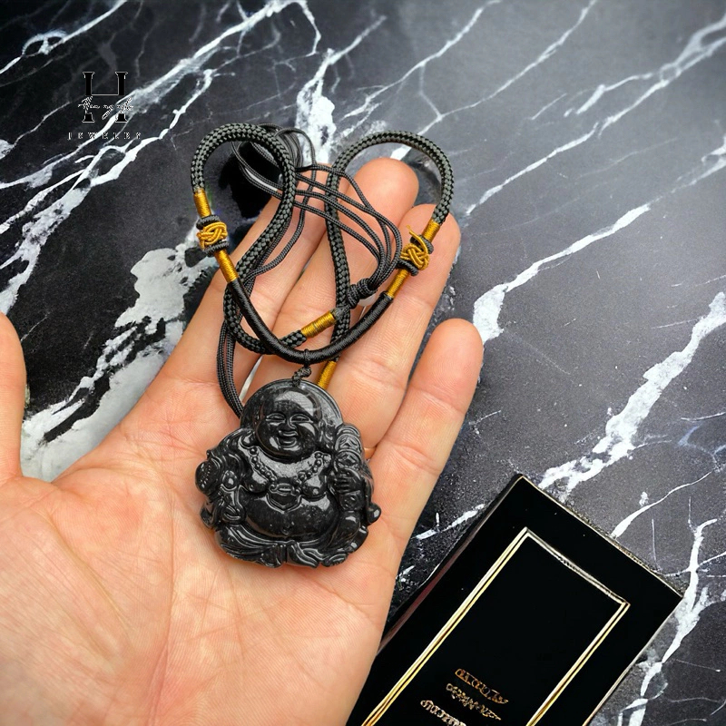 Mặt dây chuyền di lặc đá ngọc onyz tự nhiên HANMYNGHE 3 Mặt dây chuyền di lặc đá ngọc onyz tự nhiên HANMYNGHE - Hình ảnh 3