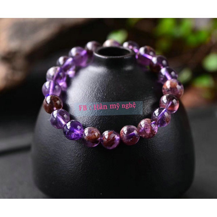 vòng tay ưu linh tím 10li HANMYNGHE 2 vòng tay ưu linh tím 10li HANMYNGHE - Ảnh 2