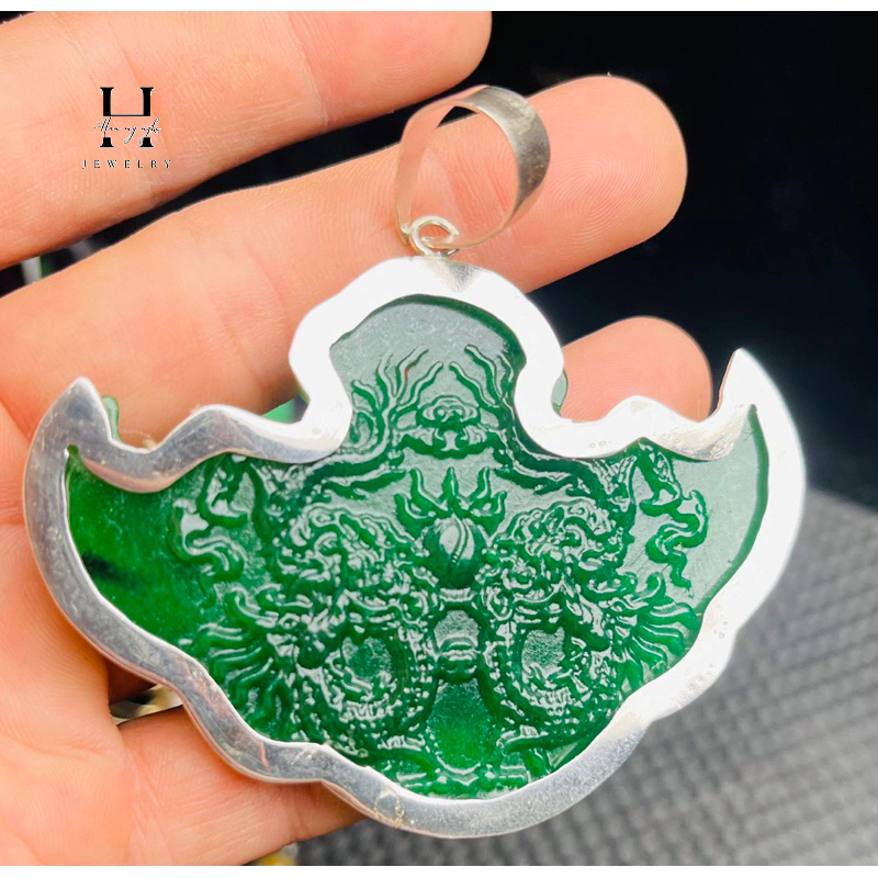 Mặt dây hầu rồng phượng đá ngọc cẩm thạch HANMYNGHE 2 Mặt dây hầu rồng phượng đá ngọc cẩm thạch HANMYNGHE - Hình ảnh 2