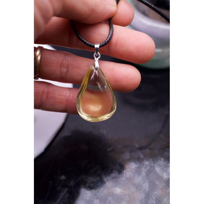 Mặt dây chuyền giọt nước đá thạch anh vàng tự nhiên HANMYNGHE 1 Mặt dây chuyền giọt nước đá thạch anh vàng tự nhiên HANMYNGHE