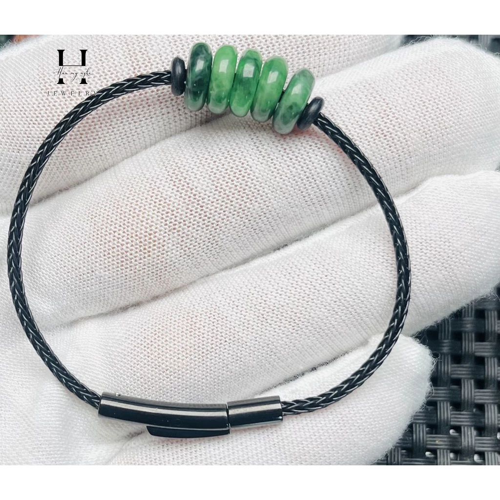 Vòng Tay Ngũ Điếu Ngọc cẩm thạch Tự Nhiên Hợp Tất Cả Các Mệnh HANMYNGHE 3 Vòng Tay Ngũ Điếu Ngọc cẩm thạch Tự Nhiên Hợp Tất Cả Các Mệnh HANMYNGHE - Ảnh 3