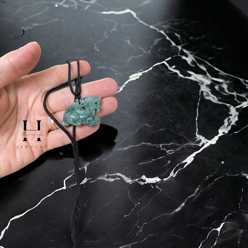 Mặt dây chuyền kỳ lân đá lam ngọc tặng kèm dây đeo cao cấp HANMYNGHE 4 Mặt dây chuyền kỳ lân đá lam ngọc tặng kèm dây đeo cao cấp HANMYNGHE - Hình ảnh 4