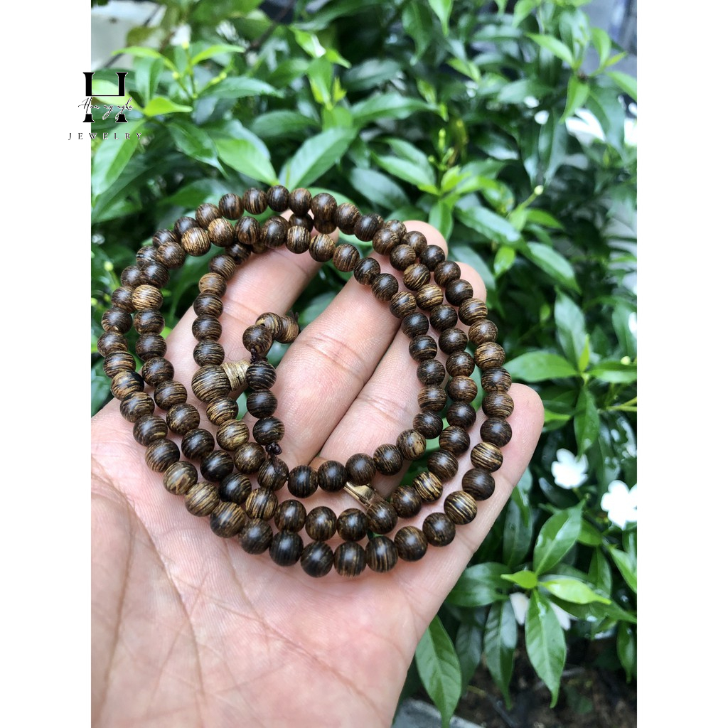 Vòng trầm sánh chìm 108 hạt 6mm HANMYNGHE 2 Vòng trầm sánh chìm 108 hạt 6mm HANMYNGHE - Ảnh 2