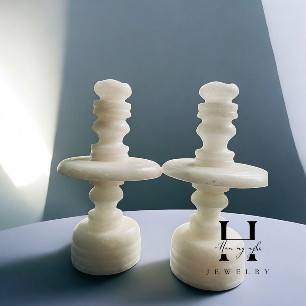 Cặp chân đèn đá non nước tự nhiên HANMYNGHE 2 Cặp chân đèn đá non nước tự nhiên HANMYNGHE - Hình ảnh 2