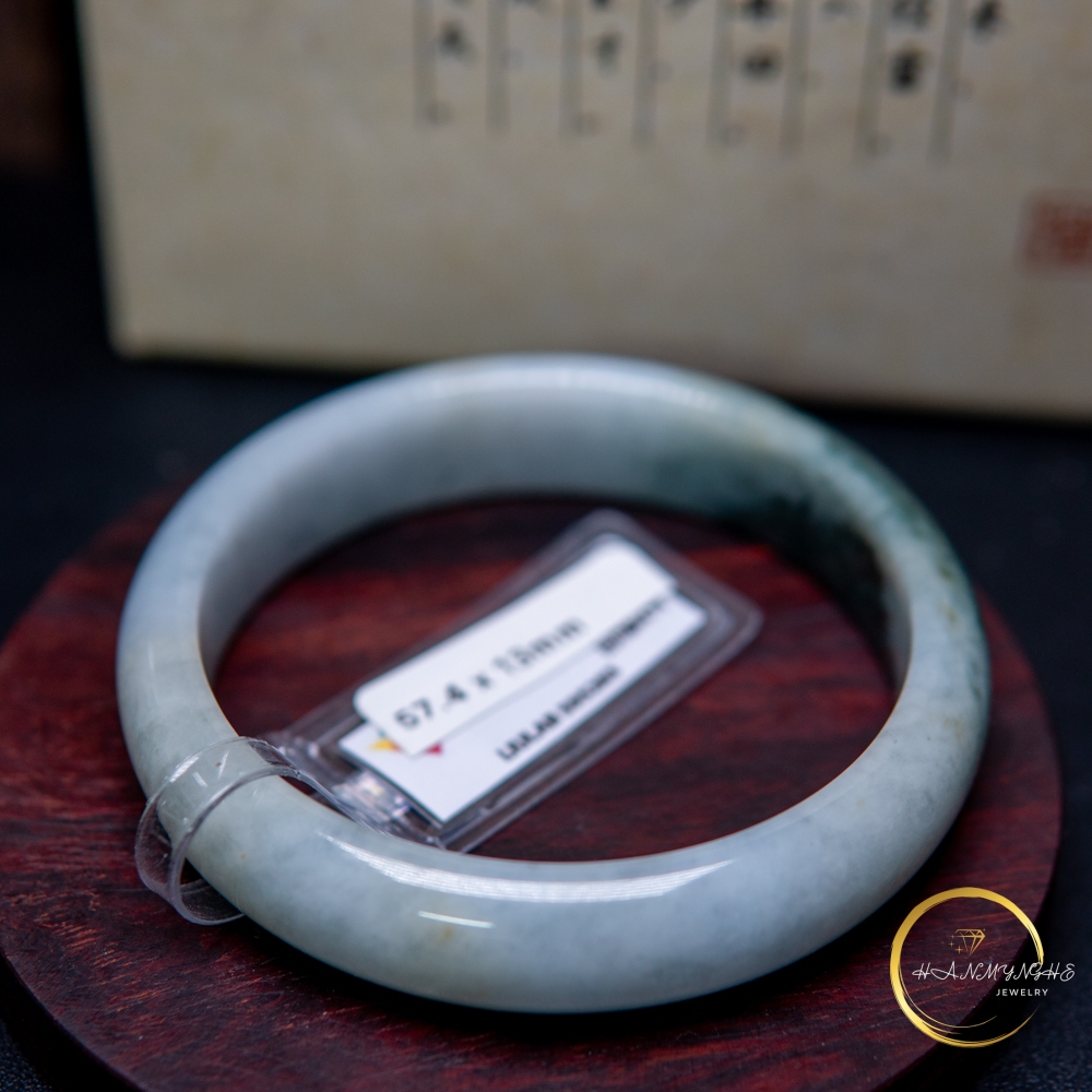 Vòng tay đá ngọc cẩm thạch A Myanmar kèm giấy kiểm định liulad HANMYNGHE 5 Vòng tay đá ngọc cẩm thạch A Myanmar kèm giấy kiểm định liulad HANMYNGHE - Hình ảnh 5