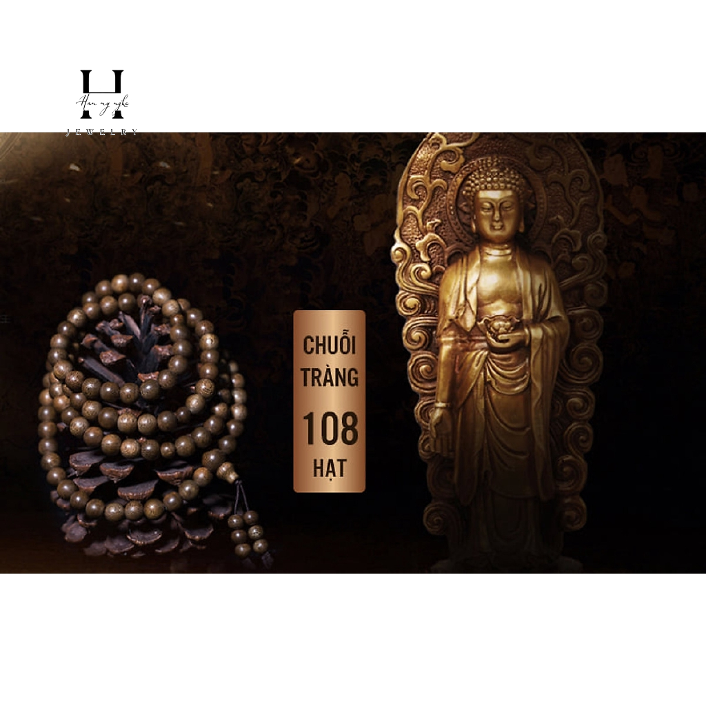Vòng tay trầm hương 108 hạt HANMYNGHE 7 Vòng tay trầm hương 108 hạt HANMYNGHE - Ảnh 7
