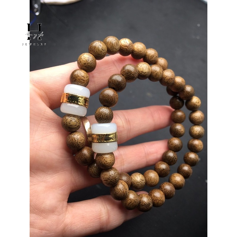 Vòng tay trầm tốc mix lu thống HANMYNGHE 1 Vòng tay trầm tốc mix lu thống HANMYNGHE