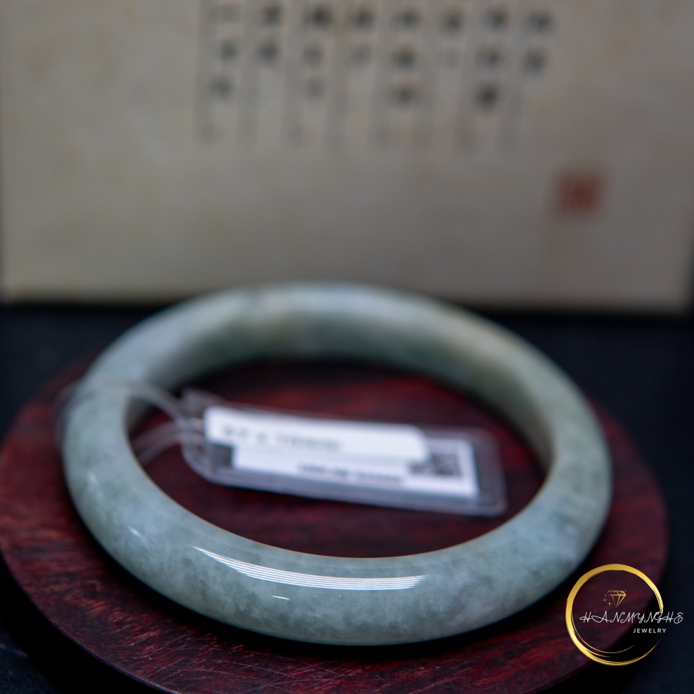 Vòng tay đá ngọc cẩm thạch A Myanmar kèm giấy kiểm định liulad HANMYNGHE 8 Vòng tay đá ngọc cẩm thạch A Myanmar kèm giấy kiểm định liulad HANMYNGHE - Hình ảnh 8