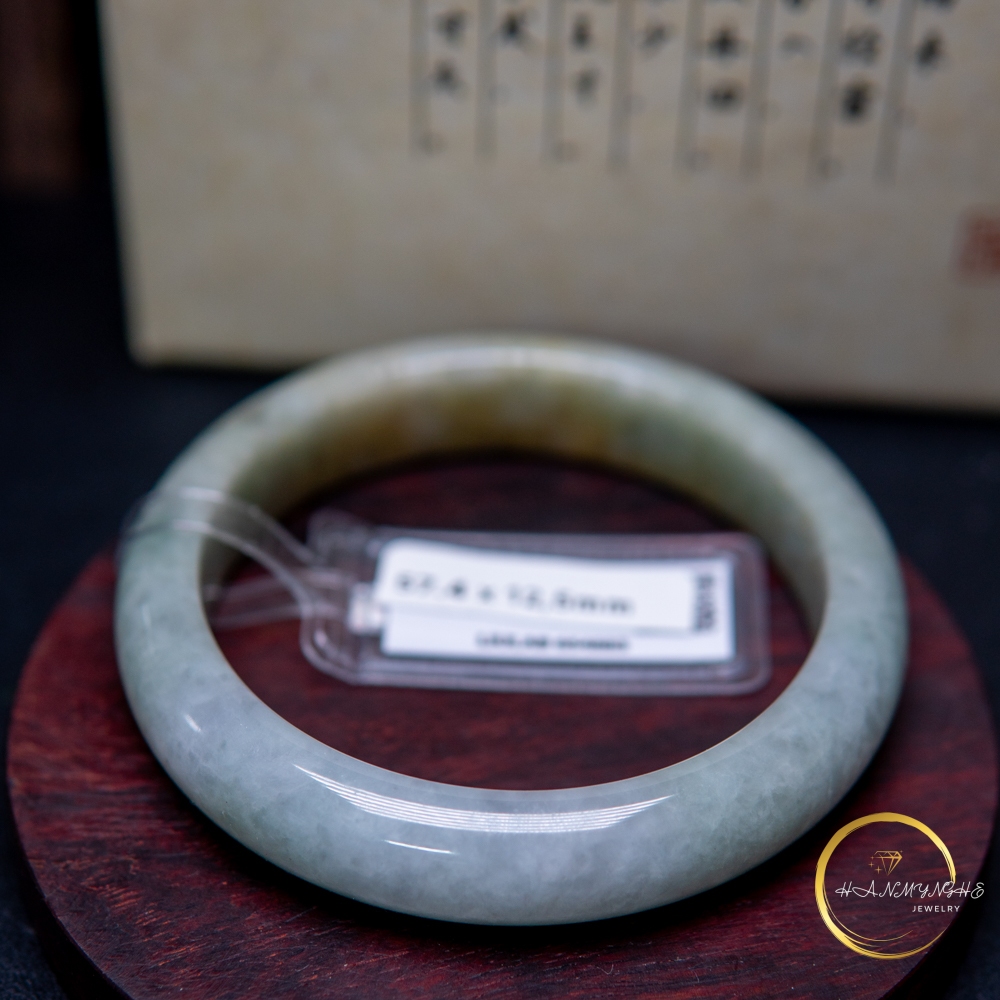 Vòng tay đá ngọc cẩm thạch A Myanmar kèm giấy kiểm định liulad HANMYNGHE 2 Vòng tay đá ngọc cẩm thạch A Myanmar kèm giấy kiểm định liulad HANMYNGHE - Hình ảnh 2