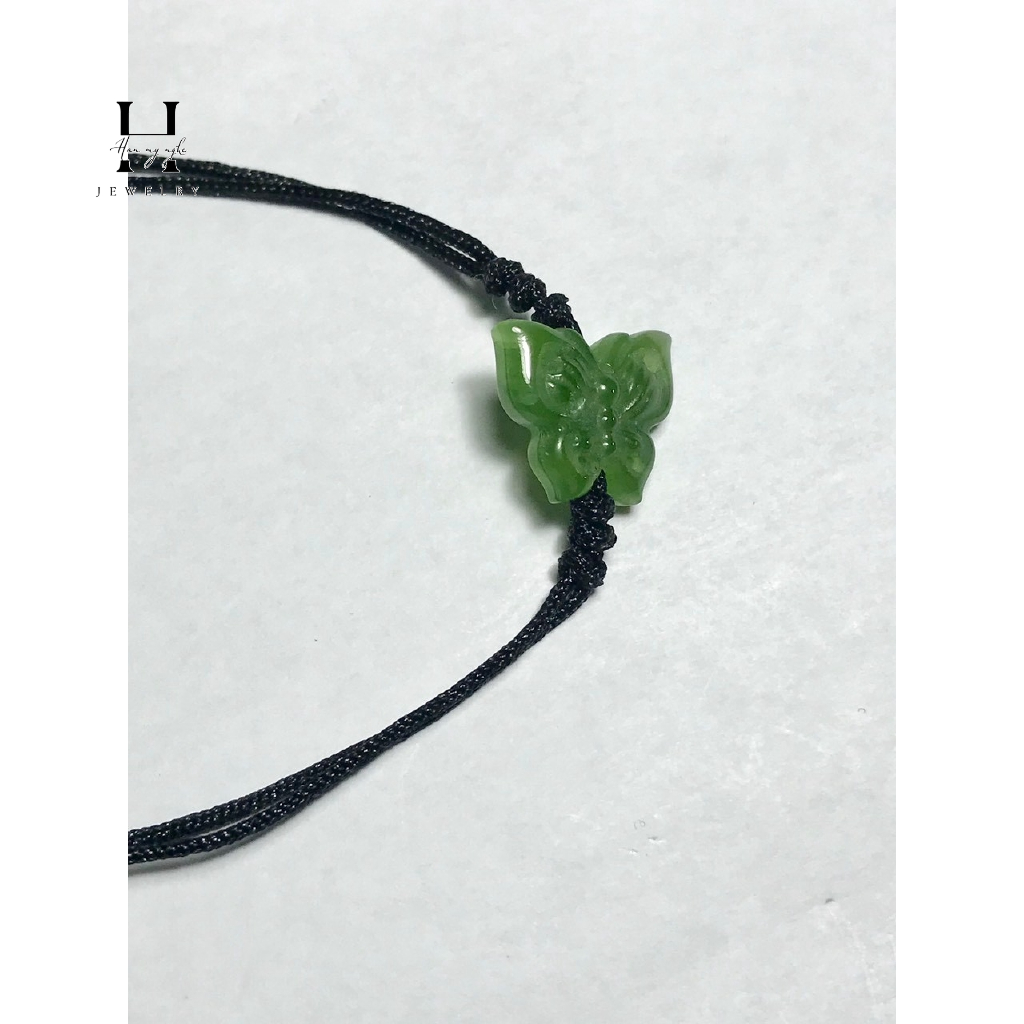 Vòng tay mặt bướm đá ngọc xanh HANMYNGHE 2 Vòng tay mặt bướm đá ngọc xanh HANMYNGHE - Ảnh 2