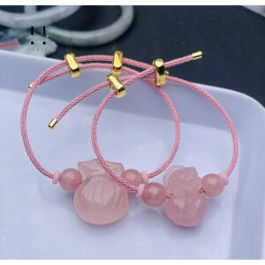 Vòng tay tỳ hưu đá thạch anh hồng HANMYNGHE 5 images upload woo2Fa3f7e5a76ff70e5a8401c368295a1033